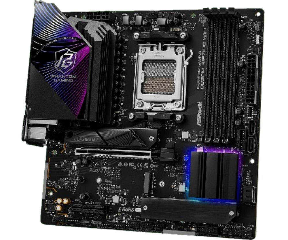 ASRock MB Sc AM5 B850M Riptide WiFi, AMD B850, 4xDDR5, 1xDP, 1xHDMI, WiFi, mATX3 