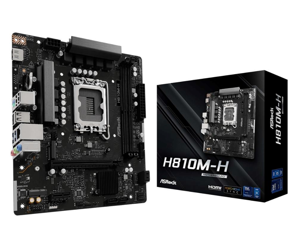 ASRock MB Sc LGA1851 H810M-H,  Intel H810,  2xDDR5,  1xHDMI,  mATX0 