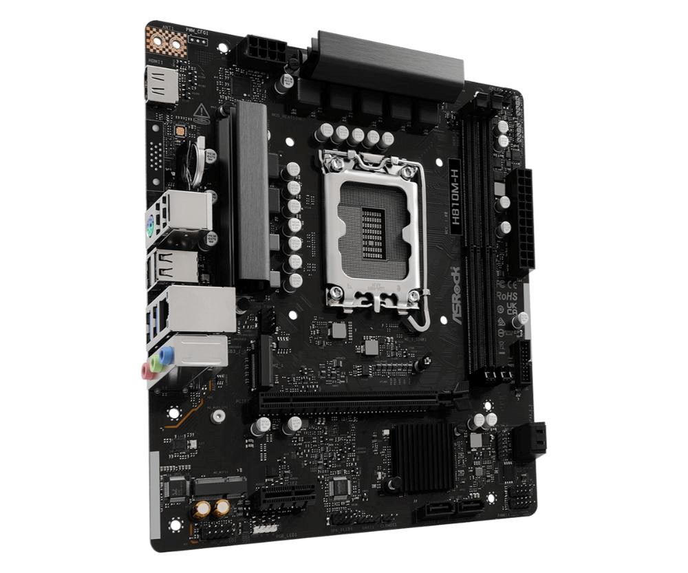 ASRock MB Sc LGA1851 H810M-H,  Intel H810,  2xDDR5,  1xHDMI,  mATX2 