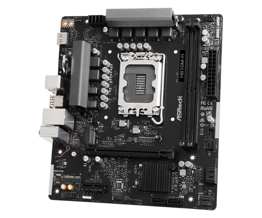 ASRock MB Sc LGA1851 H810M-H,  Intel H810,  2xDDR5,  1xHDMI,  mATX3 