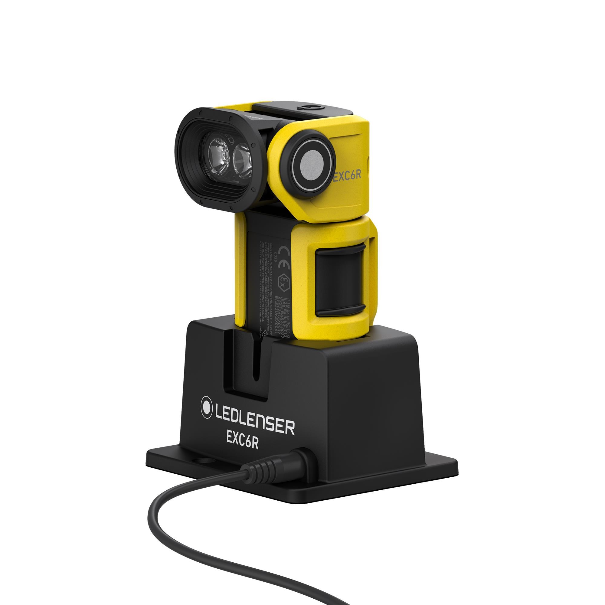 Ledlenser EXC6R svítilna pro práci v nebezpečném prostředí, s nabíjecí stanicí0 
