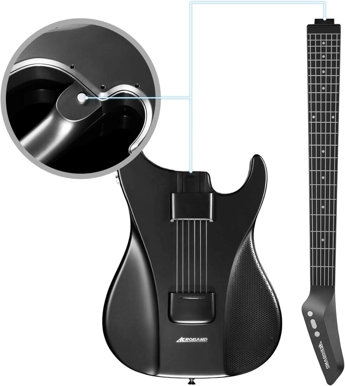 Aeroband Guitar - Smart Elektrická Kytara pouzdro, černá1 