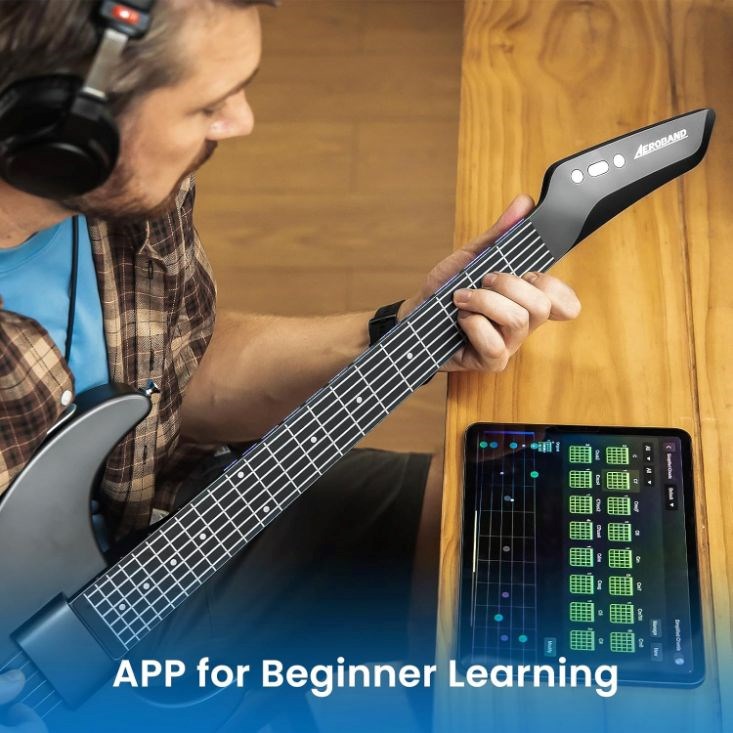 Aeroband Guitar - Smart Elektrická Kytara pouzdro, černá7 