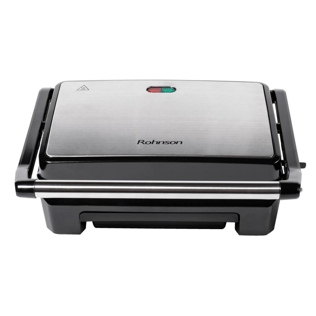 Rohnson panini gril,  800 W,  odkapávací miska,  zámek rukojeti2 