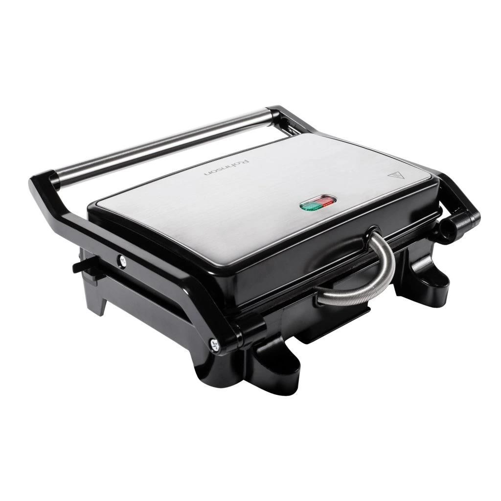 Rohnson panini gril,  800 W,  odkapávací miska,  zámek rukojeti3 