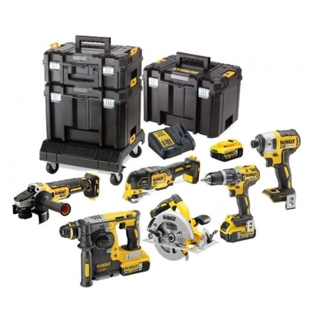 Dewalt DCK685P3T sada aku nářadí DCD796, DCF887, DCH273, DCS570, DCG405, DCS355 TSAK 18V 3x5Ah0 
