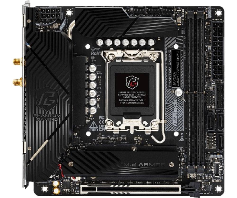 ASRock MB Sc LGA1700 B760I Lightning WiFi,  Intel B760,  2xDDR5,  1xDP,  1xHDMI,  mini-ITX1 