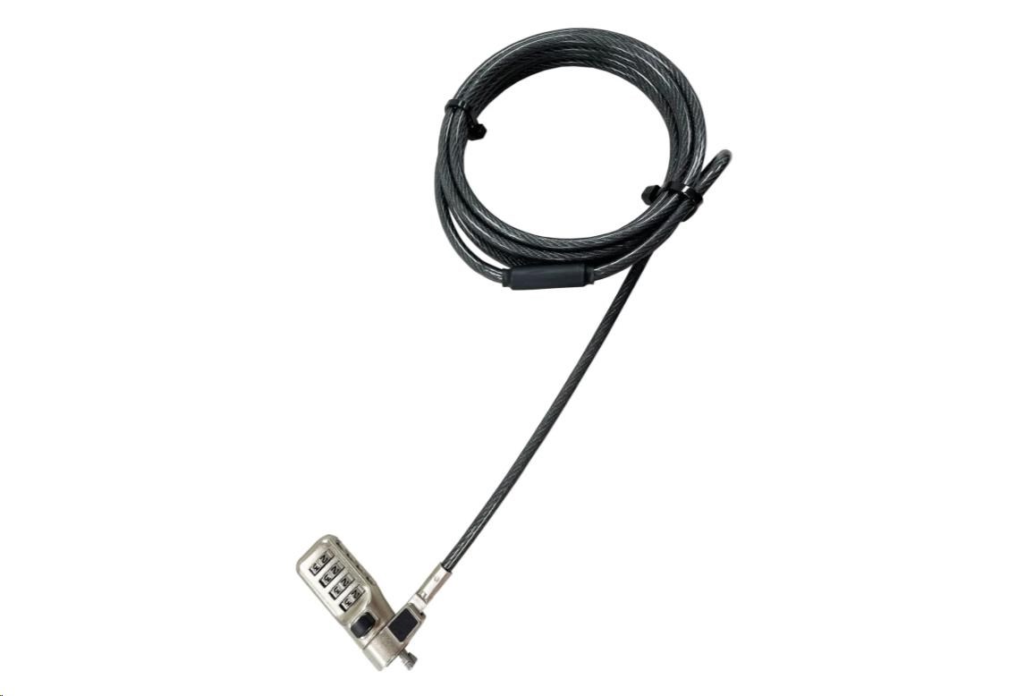 DICOTA Security Cable N-Lock combination resettable 2.5x6mm slot single1 