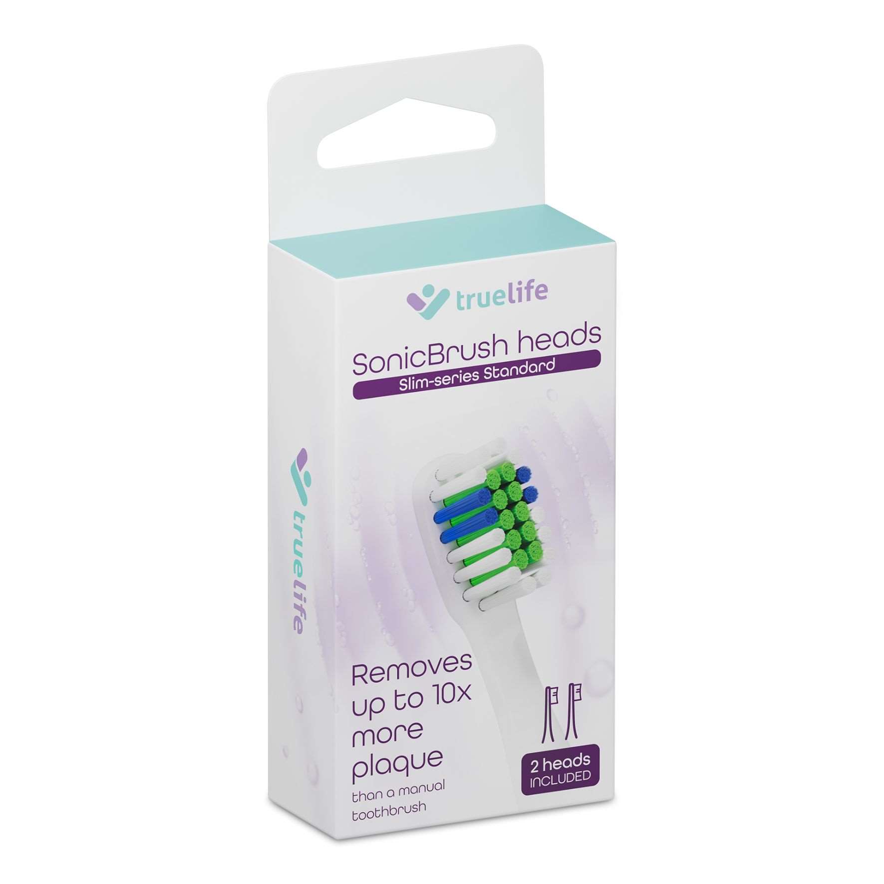 TrueLife SonicBrush Slim-series heads Standard white 2 pack5 