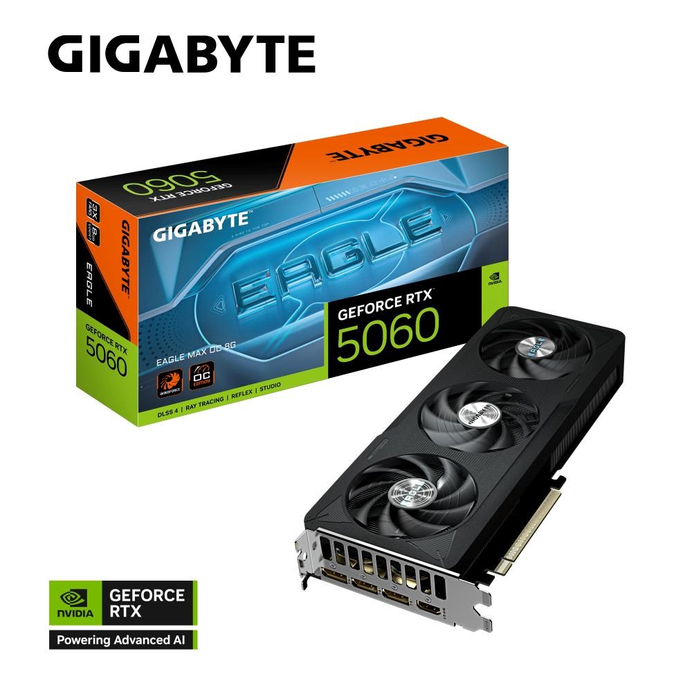 GIGABYTE GeForce RTX 5060 EAGLE MAX/ OC/ 8GB/ GDDR7