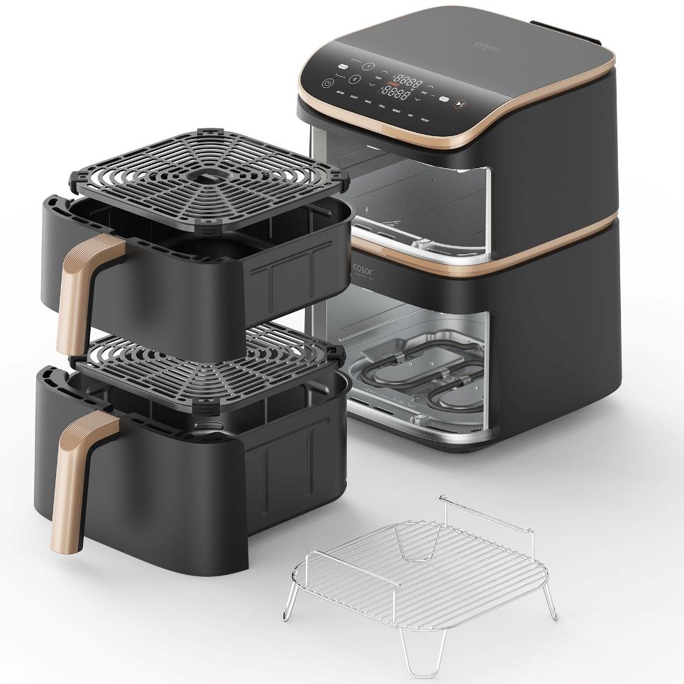 Cosori Turbo Tower Pro chytrá horkovzdušná fritéza 10,8l černá1 