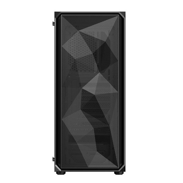 VeinX case ME19A Mid Tower, bez zdroje, 1x USB3.0, 1x USB2.0, 4x 120mm ARGB Fan, 1x ARGB Controller, černá2 