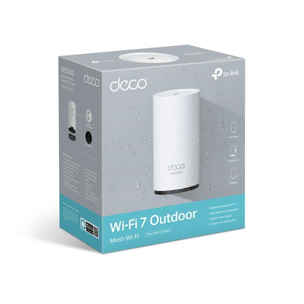 TP-Link Deco BE25-Outdoor(1-pack) venkovní WiFi7 Mesh (BE3600,2,4GHz/5GHz,2x2,5GbELAN/WAN,2xPoE)4 