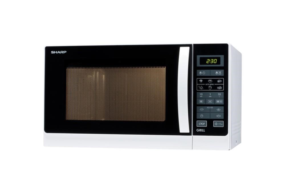 Sharp mikrovlnná trouba,  900 W /  1000 W,  gril,  bílá2 