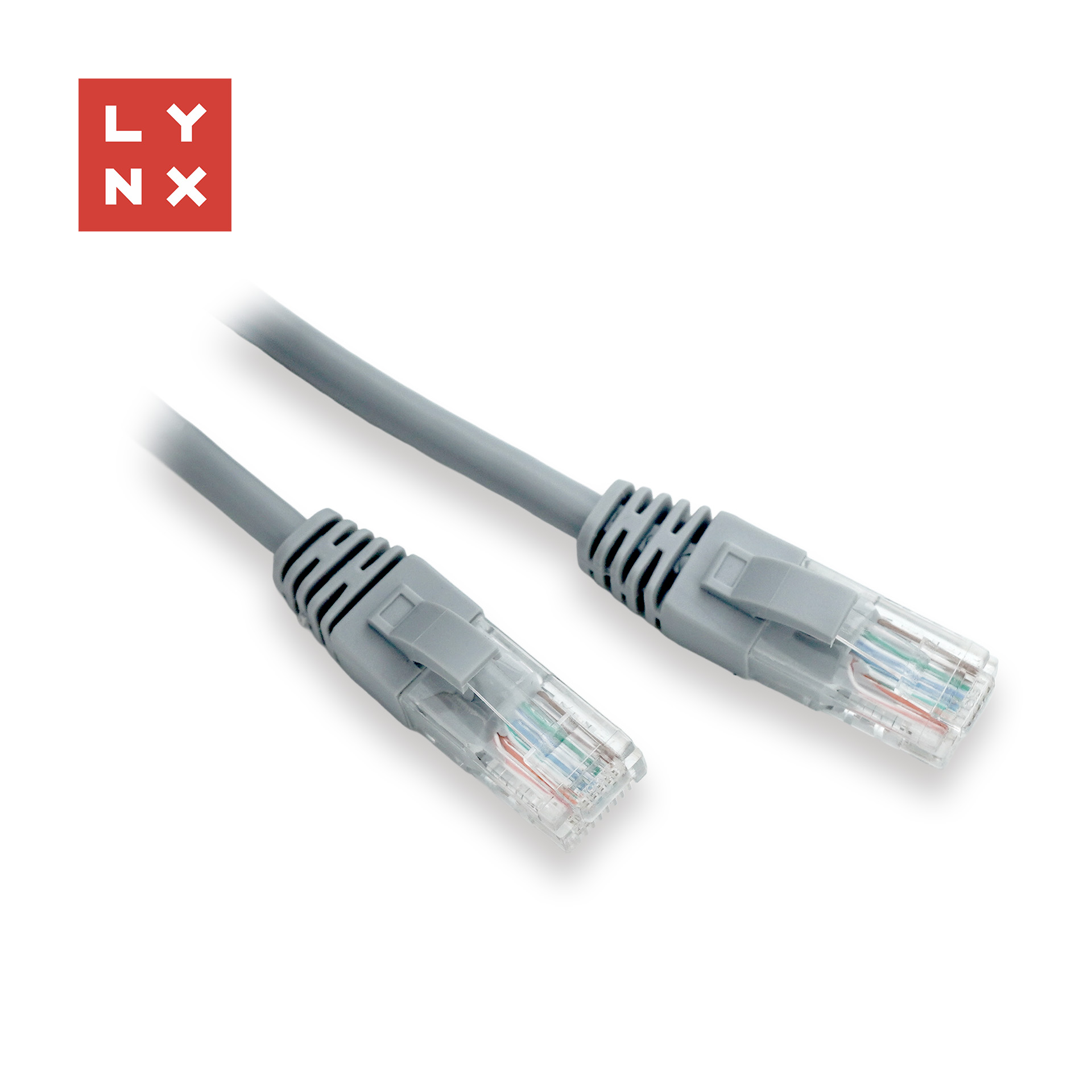 LYNX UTP patch kabel Cat5e,  PVC,  CCA,  0, 3m,  šedý (balení obsahuje 10ks)0 