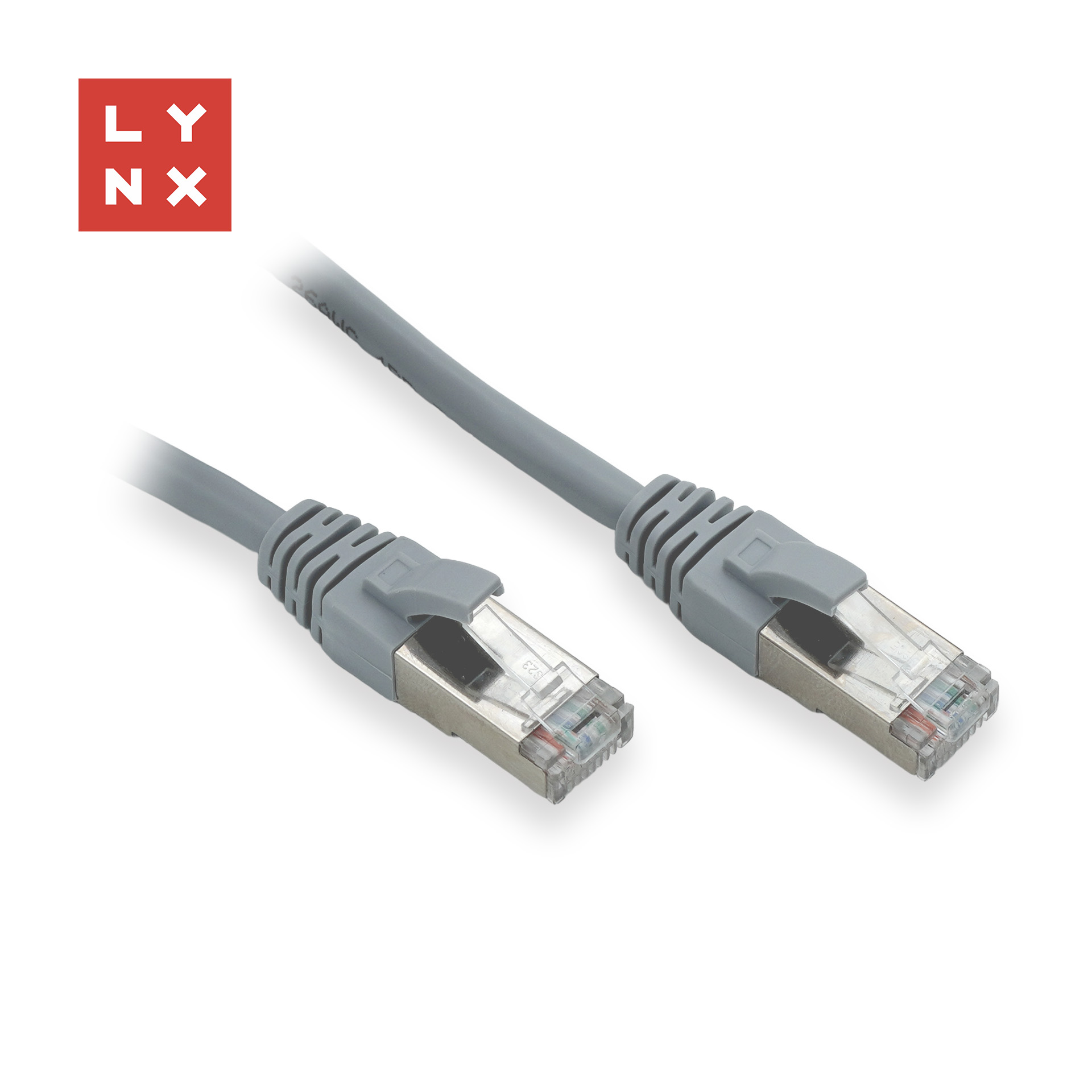 LYNX FTP patch kabel Cat5e PVC,  CCA,  1m,  šedý (balení obsahuje 10ks)0 