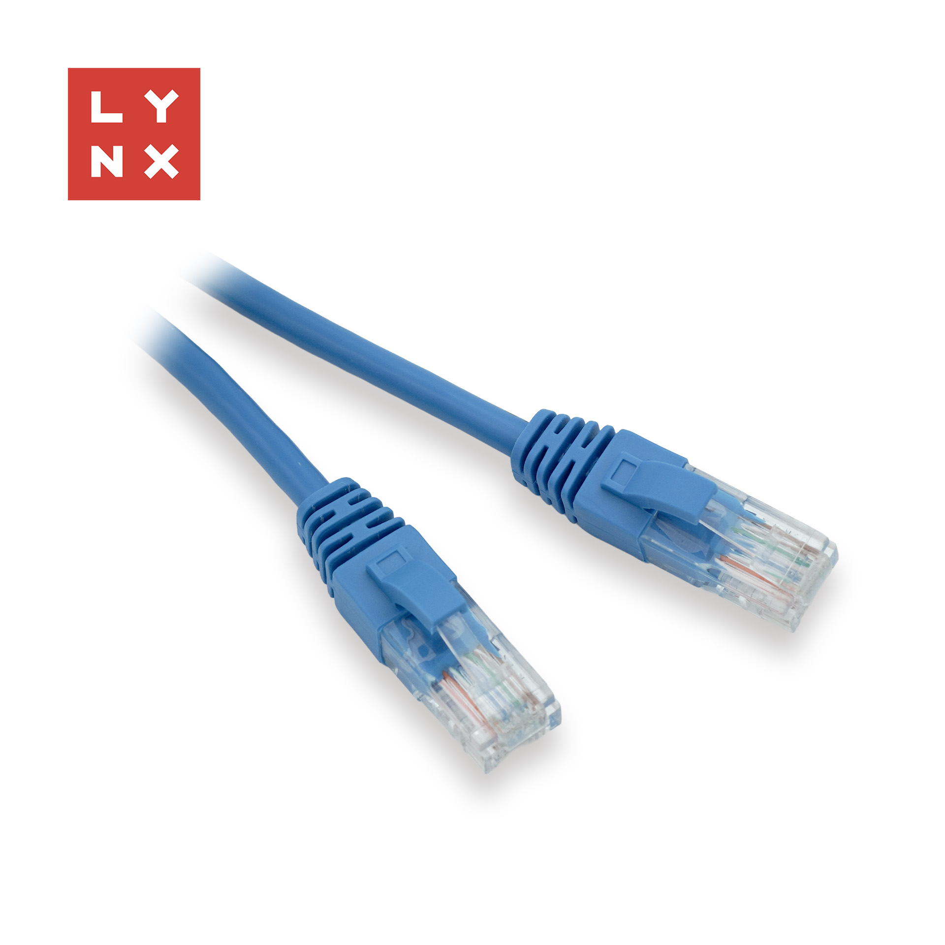 LYNX UTP patch kabel Cat5e,  PVC,  CCA,  1m,  modrý (balení obsahuje 10ks)0 