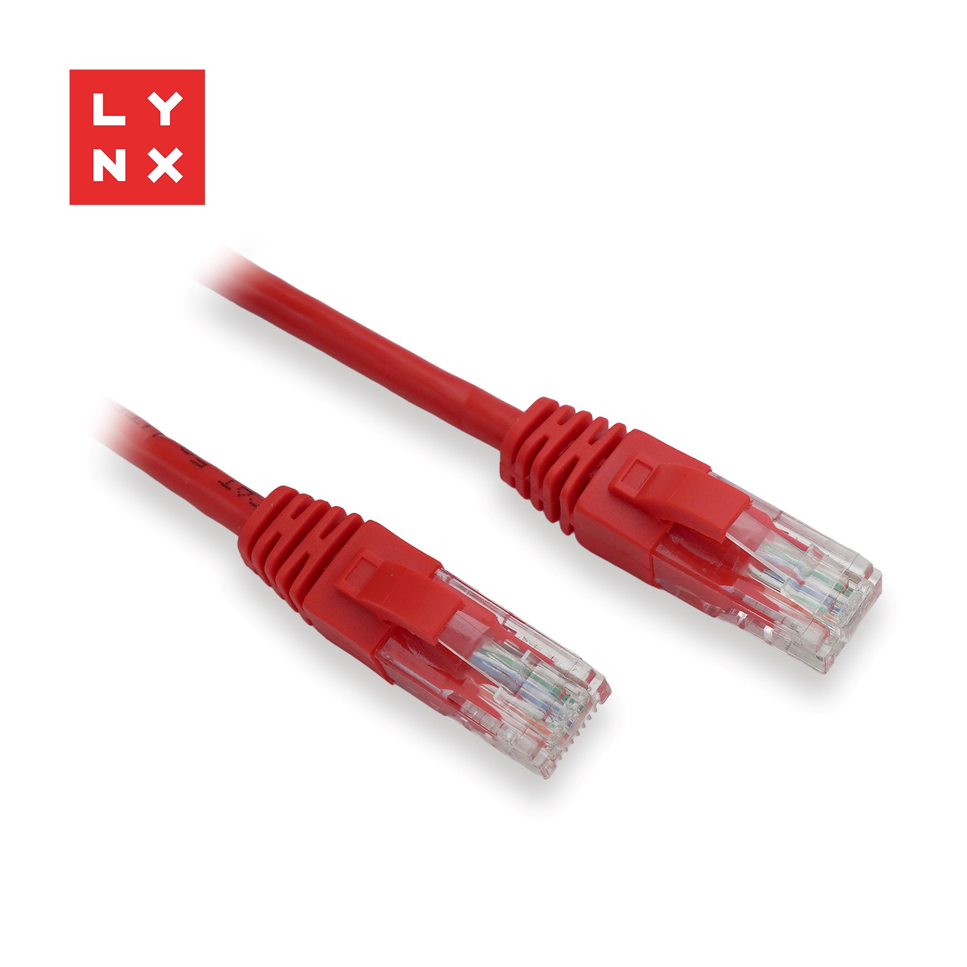 LYNX UTP patch kabel Cat5e,  PVC,  CCA,  10m,  červený0 