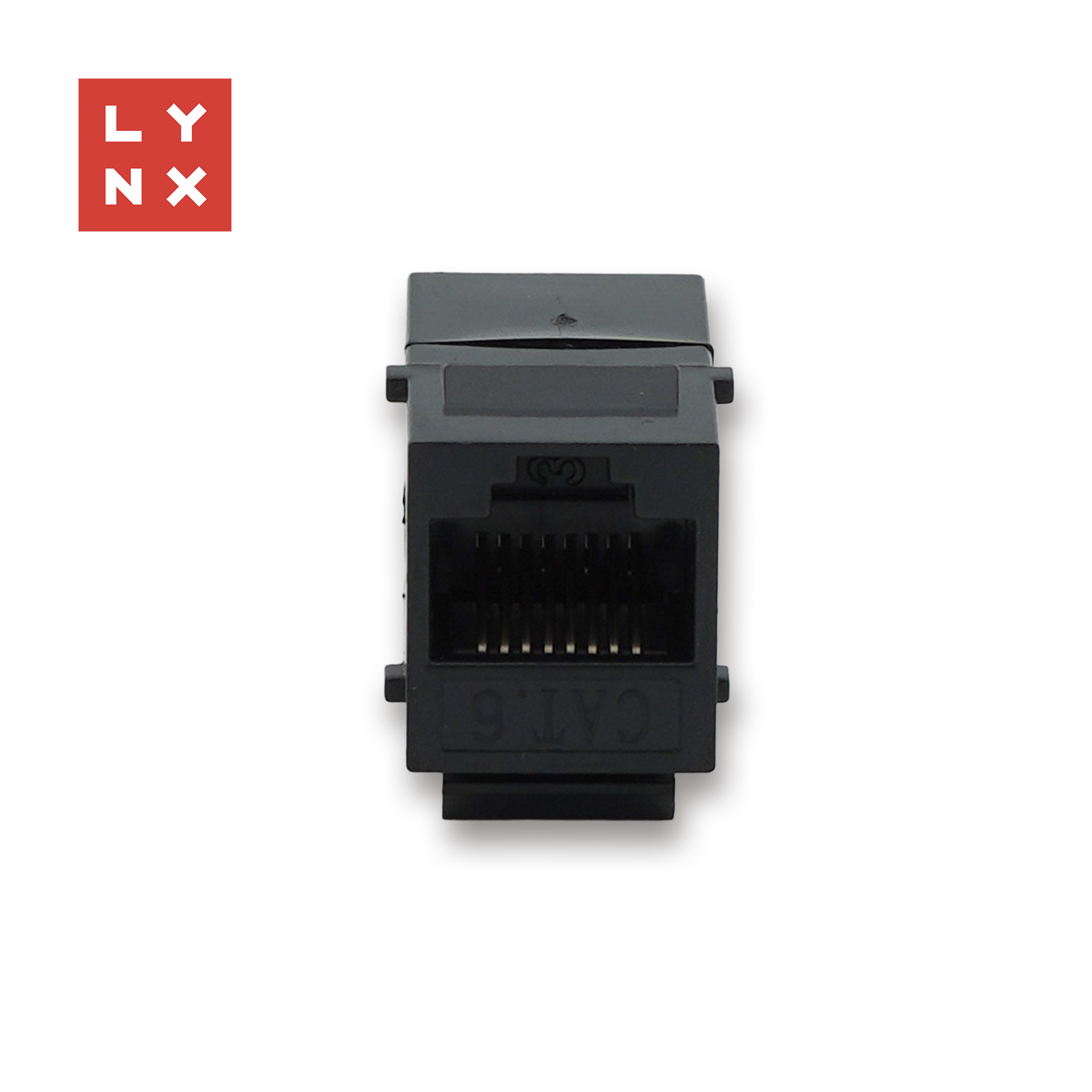 LYNX keystone spojka UTP Cat6,  8P8C,  černá1 