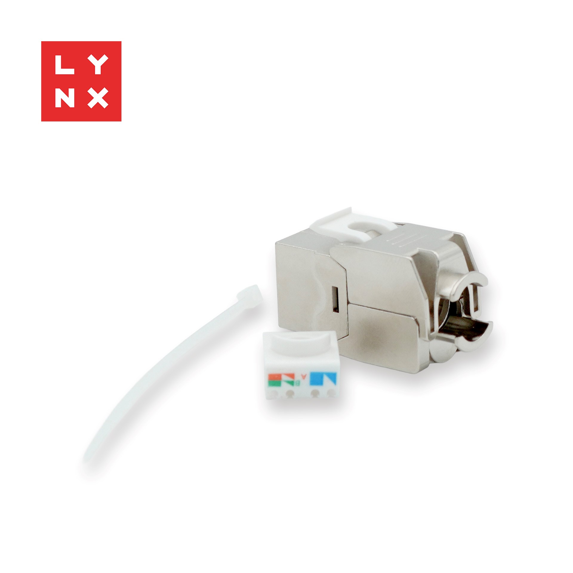 LYNX keystone,  STP Cat6a,  samozařezávací,  stříbrný0 