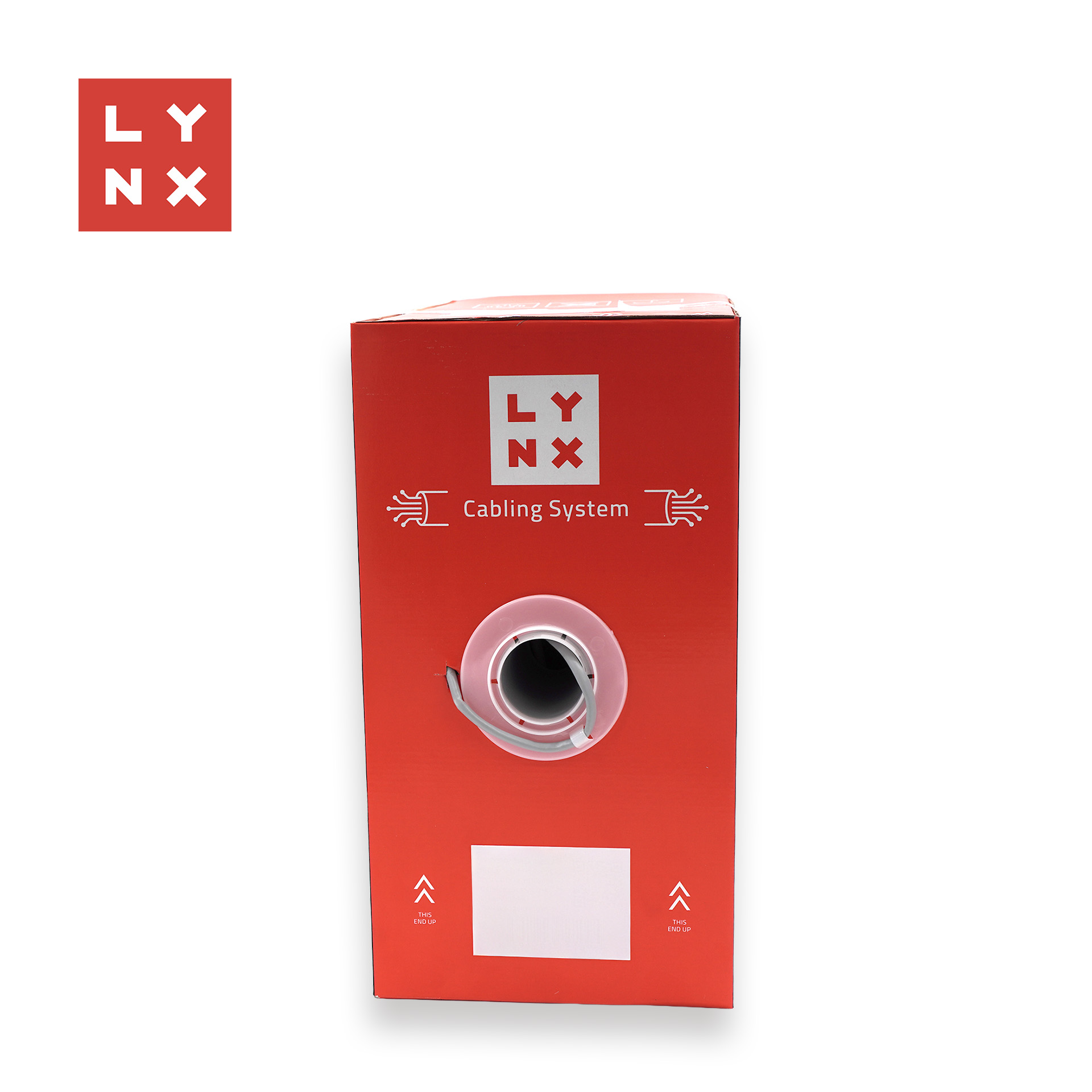 LYNX UTP kabel Cat5e,  LSOH,  celoměděný,  vnitřní,  šedý,  box 305m2 