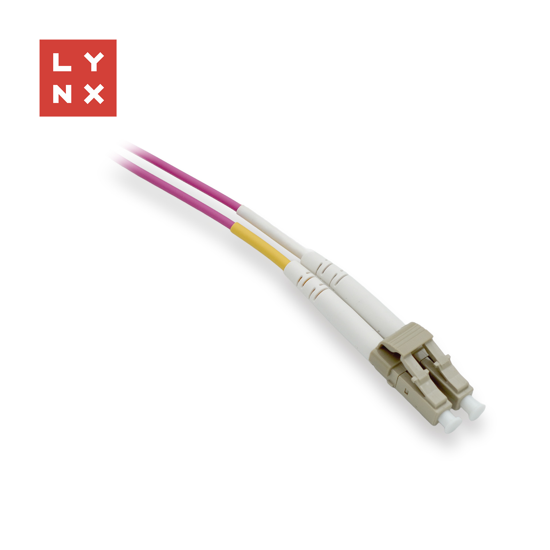 LYNX duplexní patch kabel MM, OM4, LC/LC, 50/125µm, 10m0 