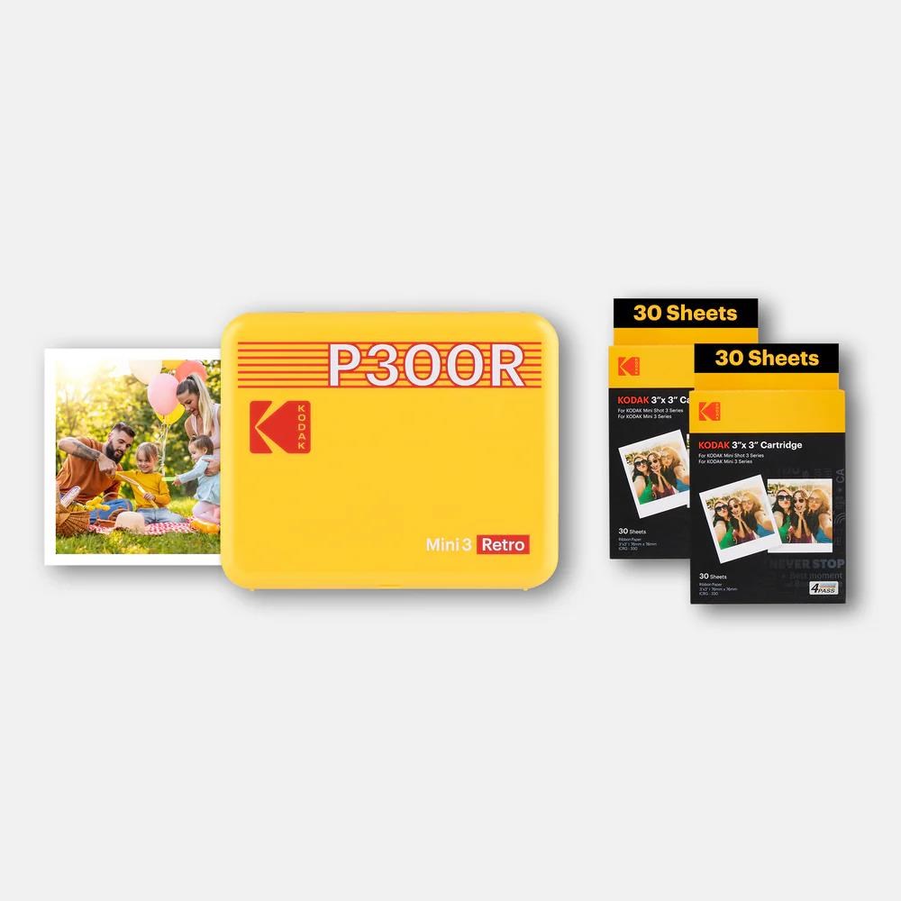 KODAK přenosná tiskárna Mini 3 Retro P300R žlutá0 