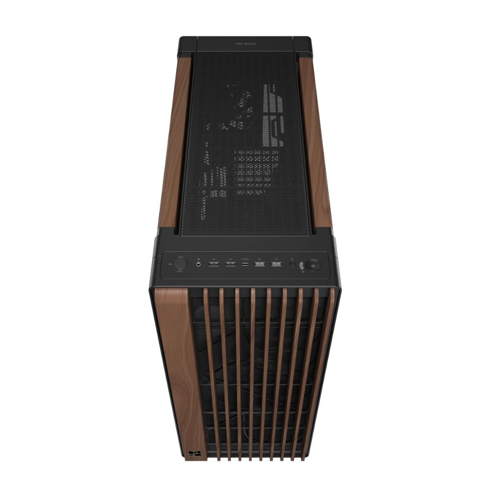 ASUS case PROART PA602 WALNUT WOOD MODERN TG, Mid Tower, průhledná bočnice, černá4 