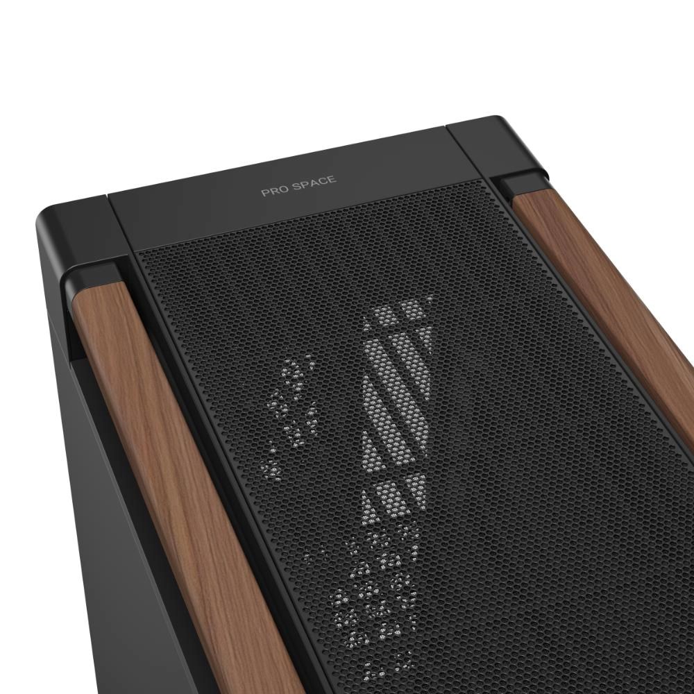 ASUS case PROART PA602 WALNUT WOOD MODERN METAL, Mid Tower, černá11 