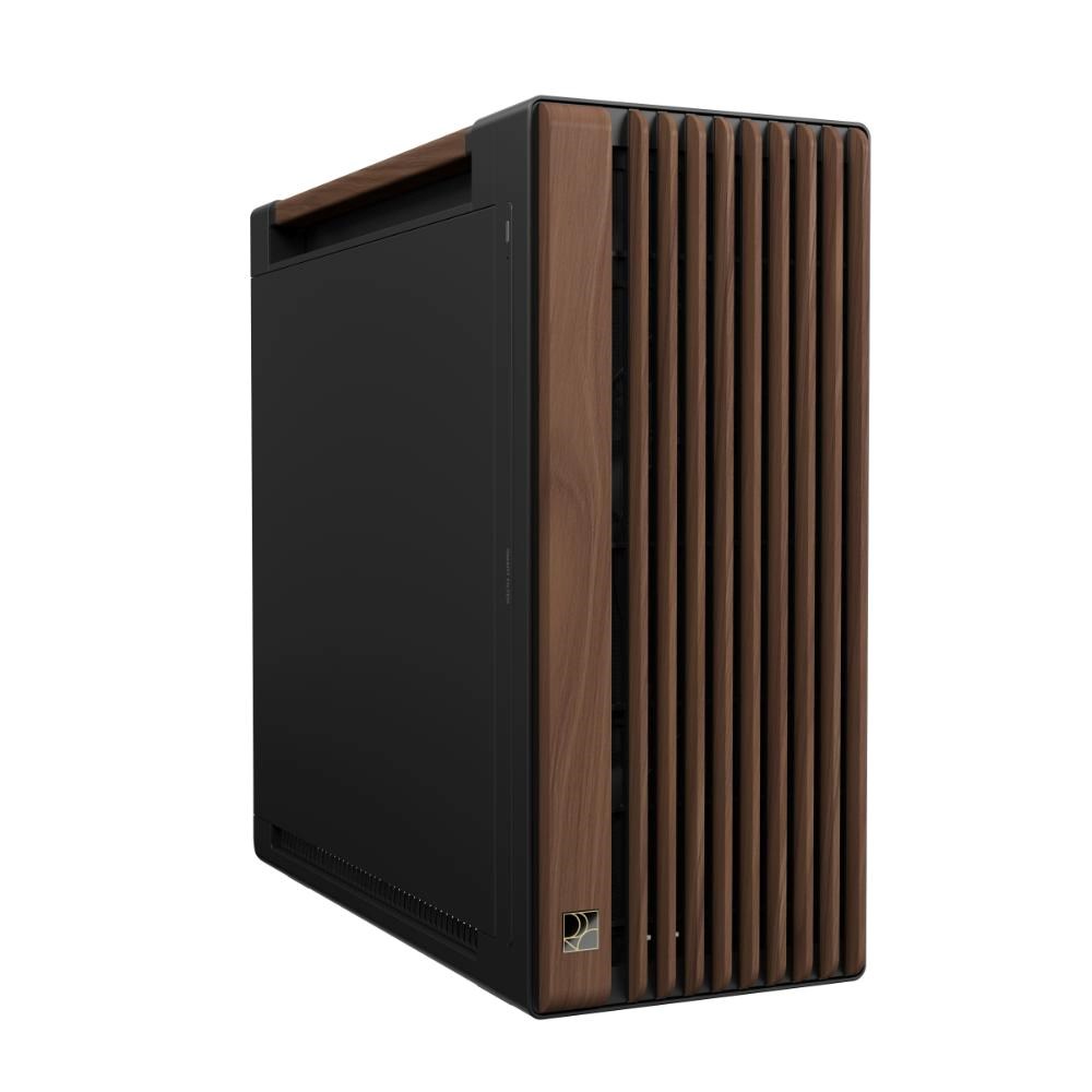 ASUS case PROART PA602 WALNUT WOOD MODERN METAL, Mid Tower, černá1 