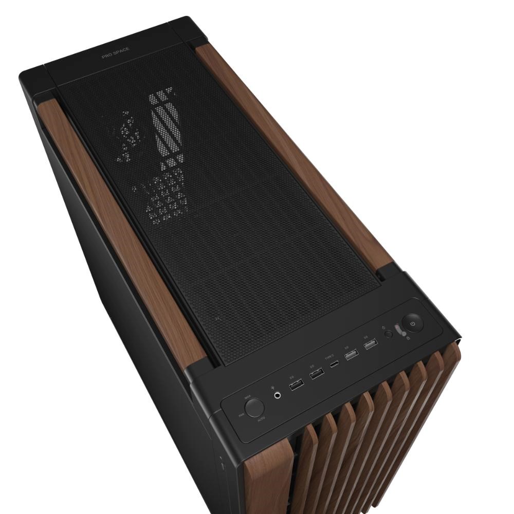 ASUS case PROART PA602 WALNUT WOOD MODERN METAL, Mid Tower, černá5 