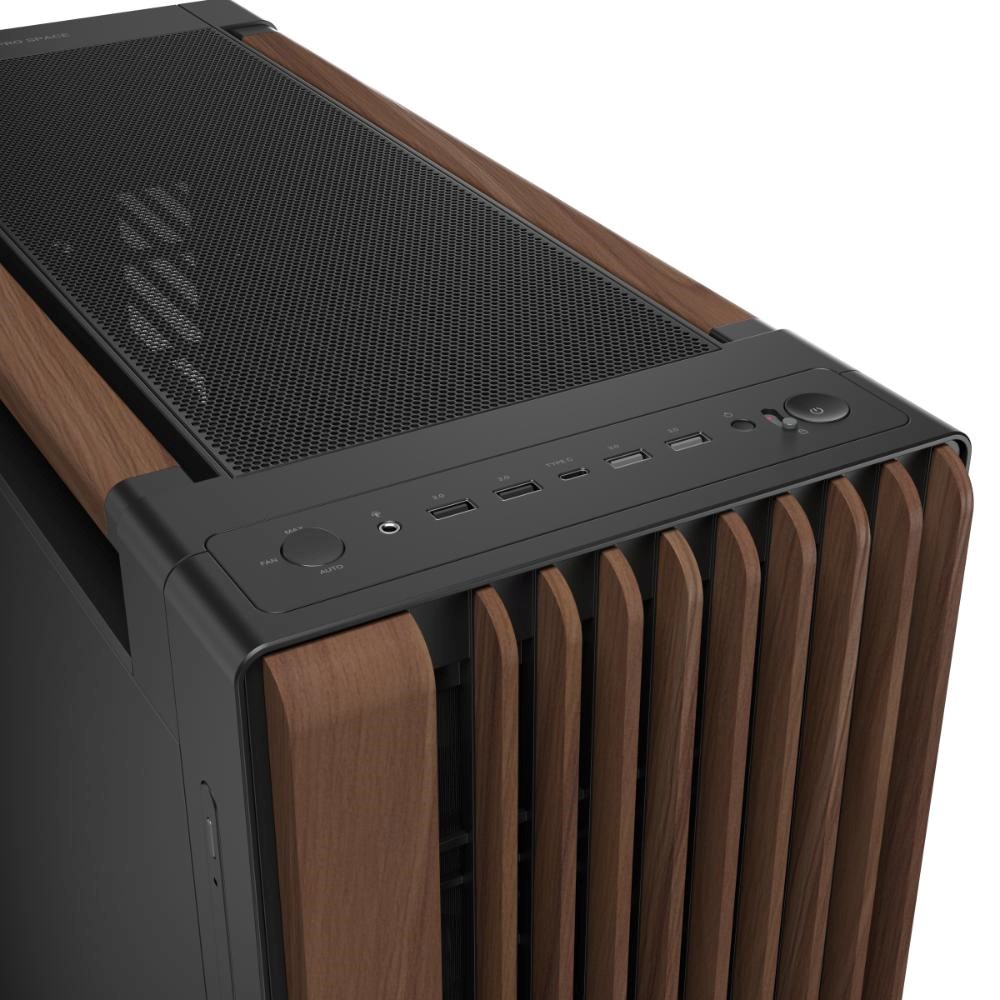 ASUS case PROART PA602 WALNUT WOOD MODERN METAL, Mid Tower, černá6 