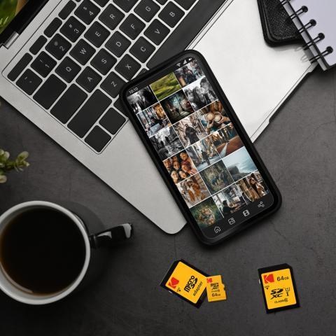 Kodak paměťová microSD karta 8GB Class10 w adapter Extra2 