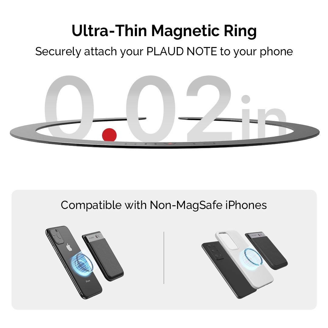 PLAUD NOTE Accessory Kit Black - Nabíječka a magnetický clip,  černá3 