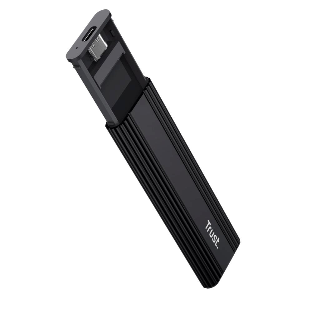 TRUST Externí box pro M.2 SSD, USB-C 3.2 Gen2, M.2 2280, černá1 