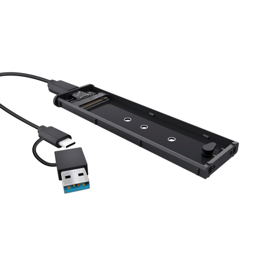 TRUST Externí box pro M.2 SSD, USB-C 3.2 Gen2, M.2 2280, černá2 