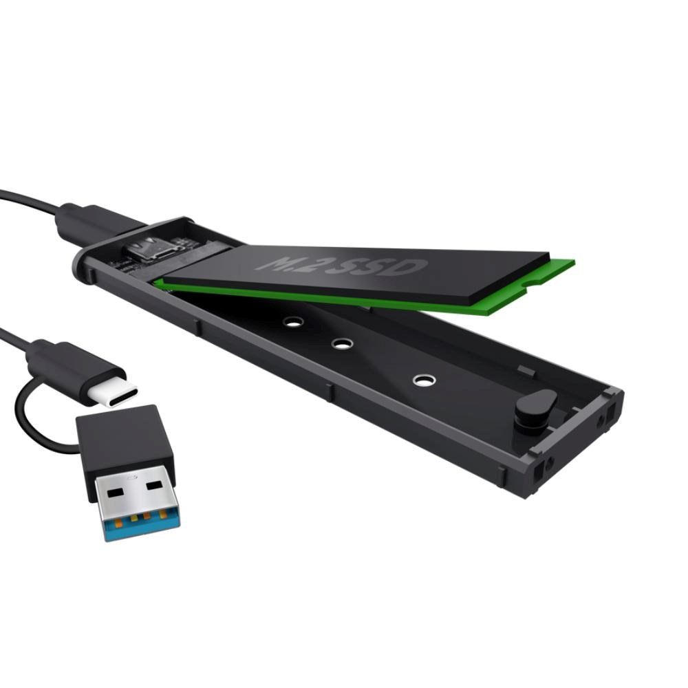 TRUST Externí box pro M.2 SSD, USB-C 3.2 Gen2, M.2 2280, černá3 