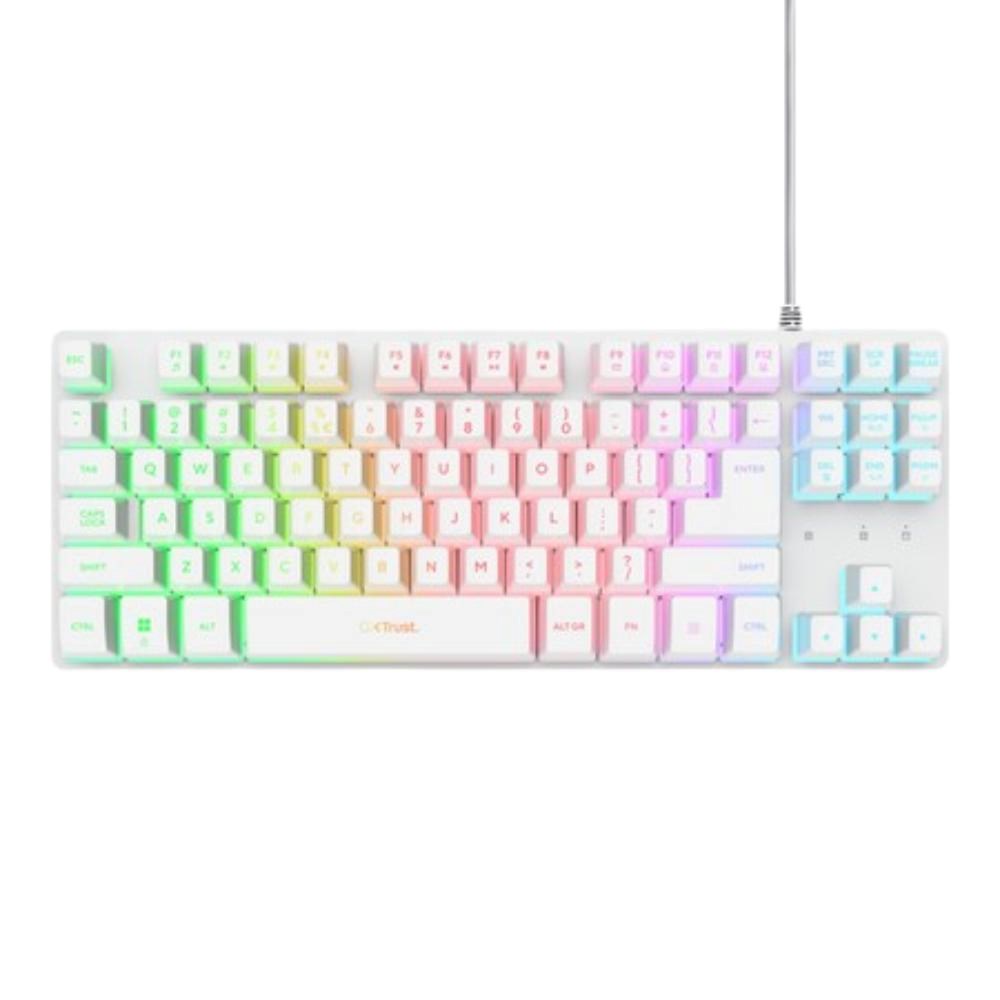 TRUST GXT833 THADO TKL KEYBOARD WHT US