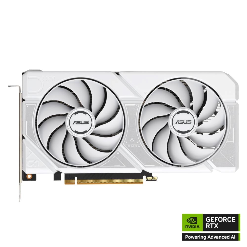 ASUS VGA NVIDIA GeForce RTX 5060 DUAL 8G WHITE, 8GB GDDR7, 3xDP, 1xHDMI1 