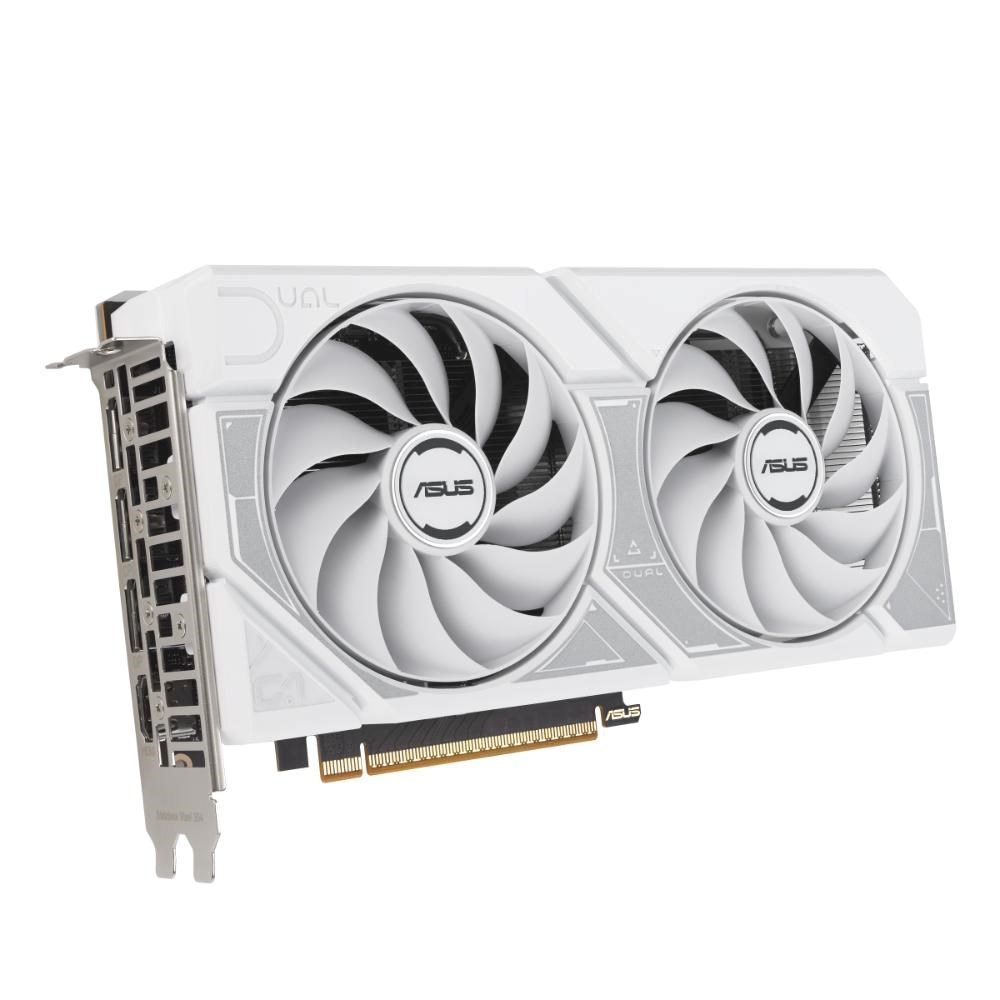 ASUS VGA NVIDIA GeForce RTX 5060 DUAL 8G WHITE, 8GB GDDR7, 3xDP, 1xHDMI3 