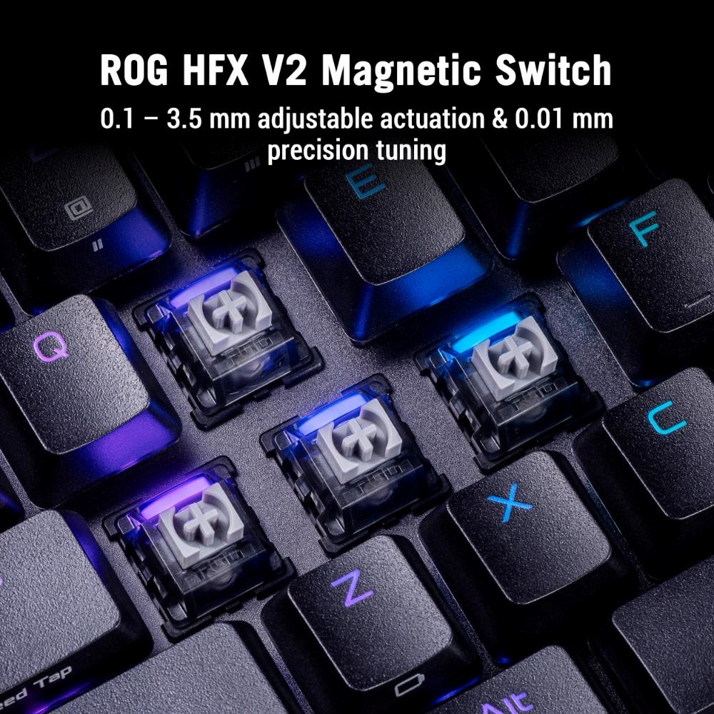 ASUS Klávesnice ROG Falcata, Mechanická, Bezdrátová, ARGB, černá9 
