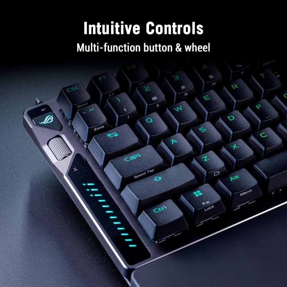 ASUS Klávesnice ROG Falcata, Mechanická, Bezdrátová, ARGB, černá10 