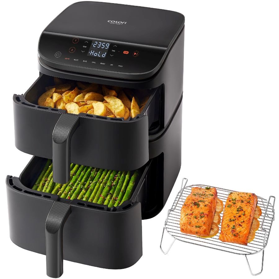 BAZAR - Cosori Turbo Tower horkovzdušná fritéza 10, 8l černá - Poškozený obal (Komplet)0 