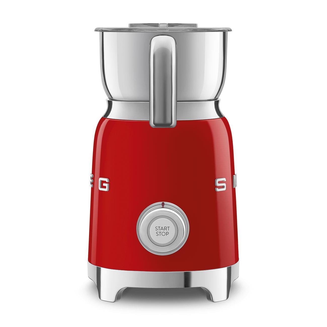 Smeg MFF11RDEU napěňovač mléka,  500 W,  600 ml /  2, 5 šálku,  horká čokoláda /  mléko,  lehká pěna,  červená - opraveno1 