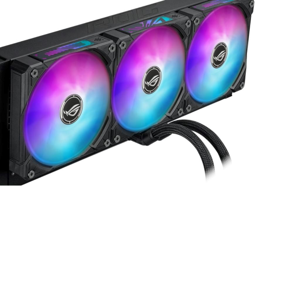 ASUS vodní chladič CPU AIO ROG RYUO IV SLC 360 ARGB,  3x120 mm,  LGA1851,  AM5,  černá9 