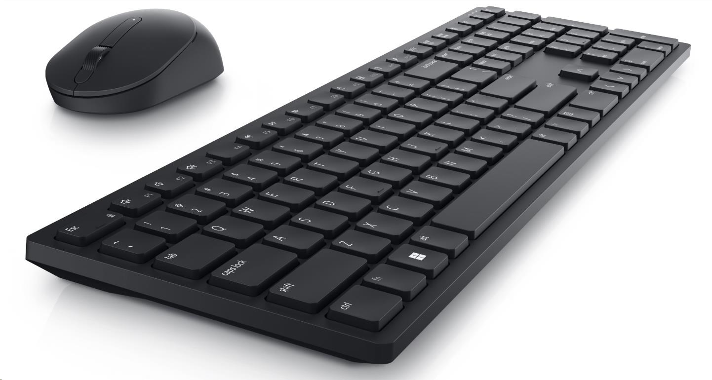 DELL Pro Wireless Keyboard and Mouse - KM5221W - US International  (QWERTY) - Black1 