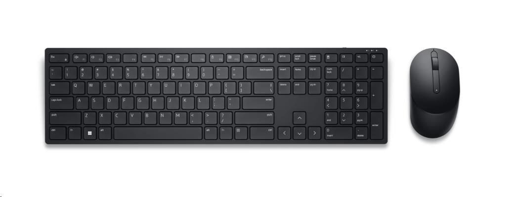 DELL Pro Wireless Keyboard and Mouse - KM5221W - US International  (QWERTY) - Black2 
