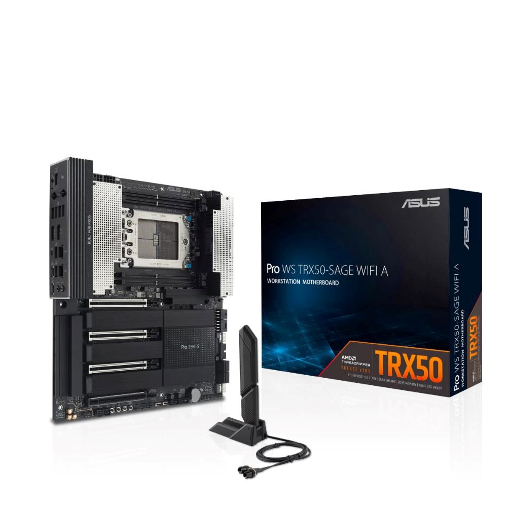 ASUS MB Sc sTR5 Pro WS TRX50-SAGE WIFI A,  AMD TRX50,  4xDDR5,  WiFi,  CEB0 