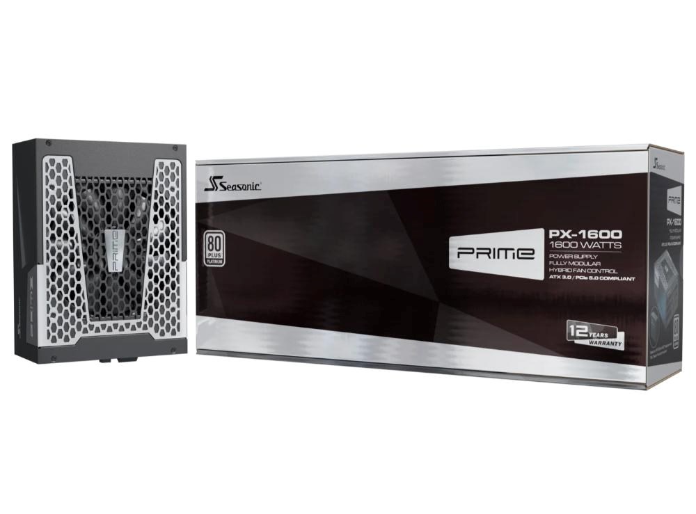 SEASONIC zdroj 1600W PRIME PX 1600, 135mm, Plně modulární, 80+ Platinum, ATX 3.10 