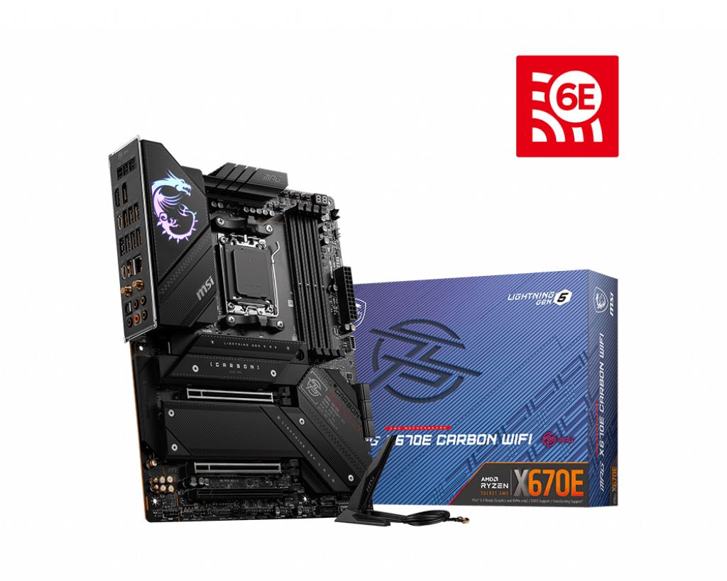 BAZAR - MSI MB Sc AM5 MPG X670E CARBON WIFI,  AMD X670,  4xDDR5,  1xDP,  1xHDMI,  WI-FI - Po opravě (Bez příšlušenství)2 